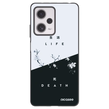 Picasee husă neagră din silicon pentru Xiaomi Redmi Note 12 Pro+ 5G - Life - Death