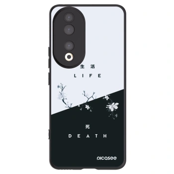 Picasee husă neagră din silicon pentru Honor 90 5G - Life - Death