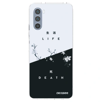 Picasee husă transparentă din silicon pentru Motorola Moto G62 - Life - Death
