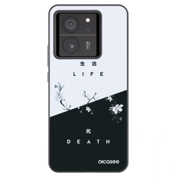 Picasee husă neagră din silicon pentru Xiaomi 13T Pro - Life - Death