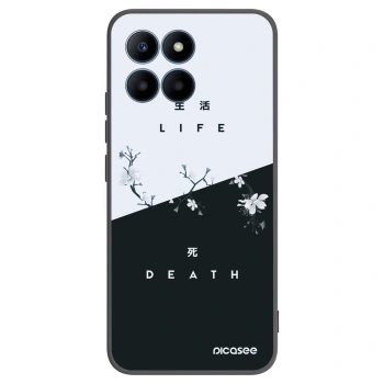 Picasee husă neagră din silicon pentru Honor 70 Lite - Life - Death
