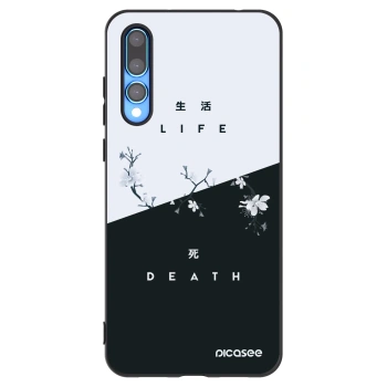 Picasee husă neagră din silicon pentru Huawei P20 Pro - Life - Death