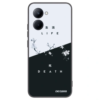 Picasee husă neagră din silicon pentru Realme C33 (2023) - Life - Death