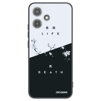 Picasee husă neagră din silicon pentru Xiaomi Redmi 12 5G - Life - Death