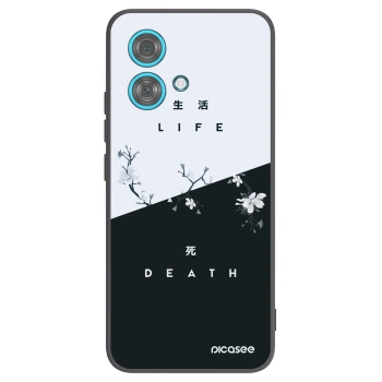 Picasee husă neagră din silicon pentru Motorola Edge 40 Neo - Life - Death