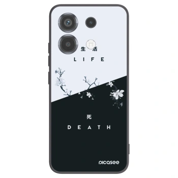 Picasee husă neagră din silicon pentru Xiaomi Poco X6 - Life - Death