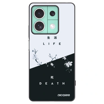 Picasee husă neagră din silicon pentru Xiaomi Redmi Note 13 5G - Life - Death