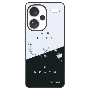 Picasee husă neagră din silicon pentru Xiaomi Redmi Note 13 Pro+ 5G - Life - Death