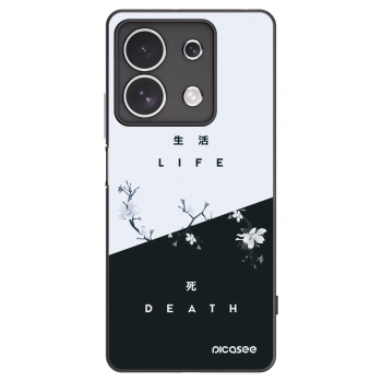 Picasee husă neagră din silicon pentru Xiaomi Redmi Note 13 4G - Life - Death