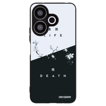Picasee husă neagră din silicon pentru Xiaomi Redmi 13 4G - Life - Death