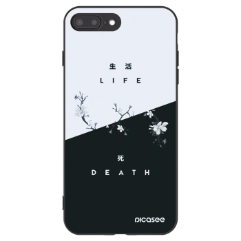Picasee husă neagră din silicon pentru Apple iPhone 7 Plus - Life - Death