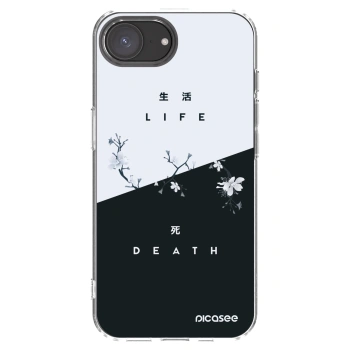 Picasee husă transparentă din silicon pentru Apple iPhone 16e - Life - Death