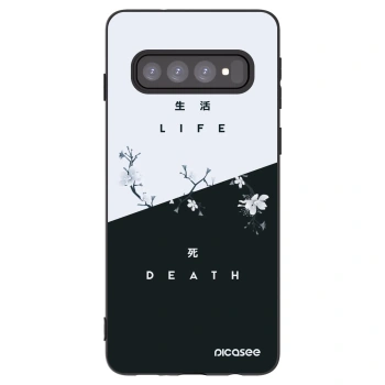 Picasee husă neagră din silicon pentru Samsung Galaxy S10 G973 - Life - Death