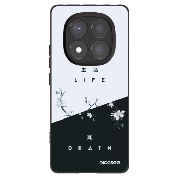 Picasee husă neagră din silicon pentru Xiaomi Redmi Note 14 Pro 5G - Life - Death