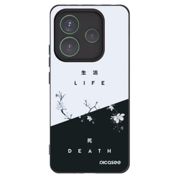 Picasee husă neagră din silicon pentru Xiaomi Redmi Note 14 5G - Life - Death