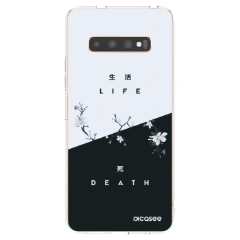 Picasee husă transparentă din silicon pentru Samsung Galaxy S10 Plus G975 - Life - Death