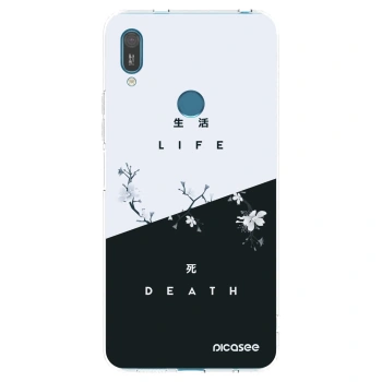 Picasee husă transparentă din silicon pentru Huawei Y7 2019 - Life - Death
