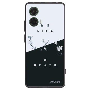 Picasee husă neagră din silicon pentru Motorola Moto G35 5G - Life - Death