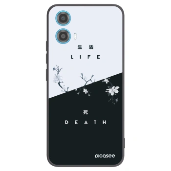 Picasee husă neagră din silicon pentru Motorola Moto G34 5G - Life - Death