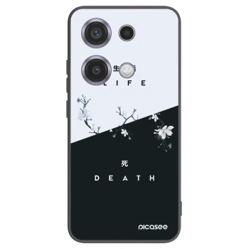 Picasee husă neagră din silicon pentru Xiaomi Redmi Note 14S - Life - Death