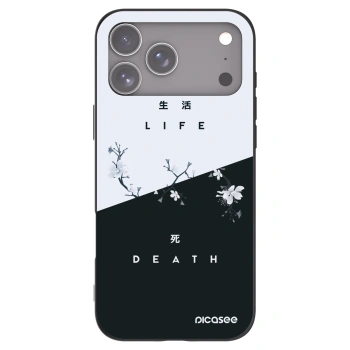 Picasee husă neagră din silicon pentru Apple iPhone 17 Pro Max - Life - Death