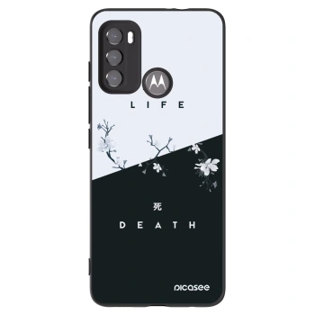 Picasee husă neagră din silicon pentru Motorola Edge 60 5G - Life - Death
