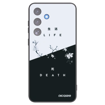 Picasee husă neagră din silicon pentru Samsung Galaxy S25 FE 5G - Life - Death