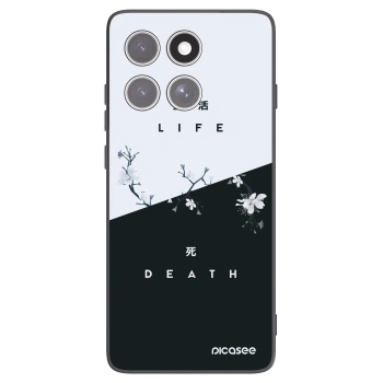 Picasee husă neagră din silicon pentru Motorola Edge 60 Fusion - Life - Death
