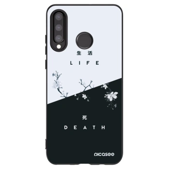 Picasee husă neagră din silicon pentru Huawei P30 Lite - Life - Death
