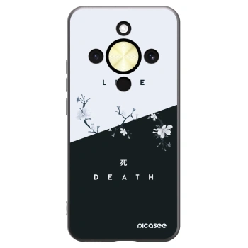 Picasee husă neagră din silicon pentru Honor Magic8 Lite 5G - Life - Death