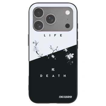 Picasee husă neagră din silicon pentru Apple iPhone 18 Pro - Life - Death