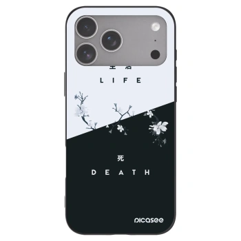Picasee husă neagră din silicon pentru Apple iPhone 18 Pro Max - Life - Death