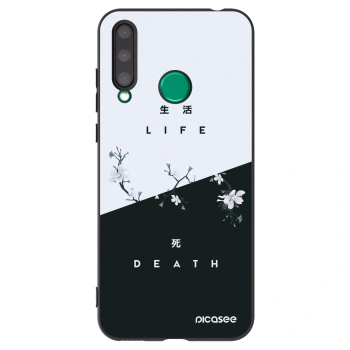 Picasee husă neagră din silicon pentru Honor 20 Lite - Life - Death