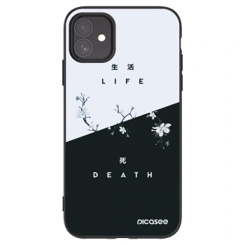 Picasee husă neagră din silicon pentru Apple iPhone 11 - Life - Death