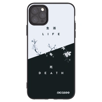 Picasee husă neagră din silicon pentru Apple iPhone 11 Pro Max - Life - Death