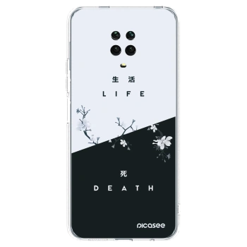 Picasee husă transparentă din silicon pentru Xiaomi Redmi Note 9 Pro - Life - Death