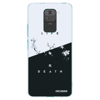 Picasee husă neagră din silicon pentru Xiaomi Redmi Note 9 - Life - Death