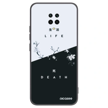 Picasee husă neagră din silicon pentru Xiaomi Redmi Note 9S - Life - Death