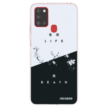 Picasee husă transparentă din silicon pentru Samsung Galaxy A21s - Life - Death