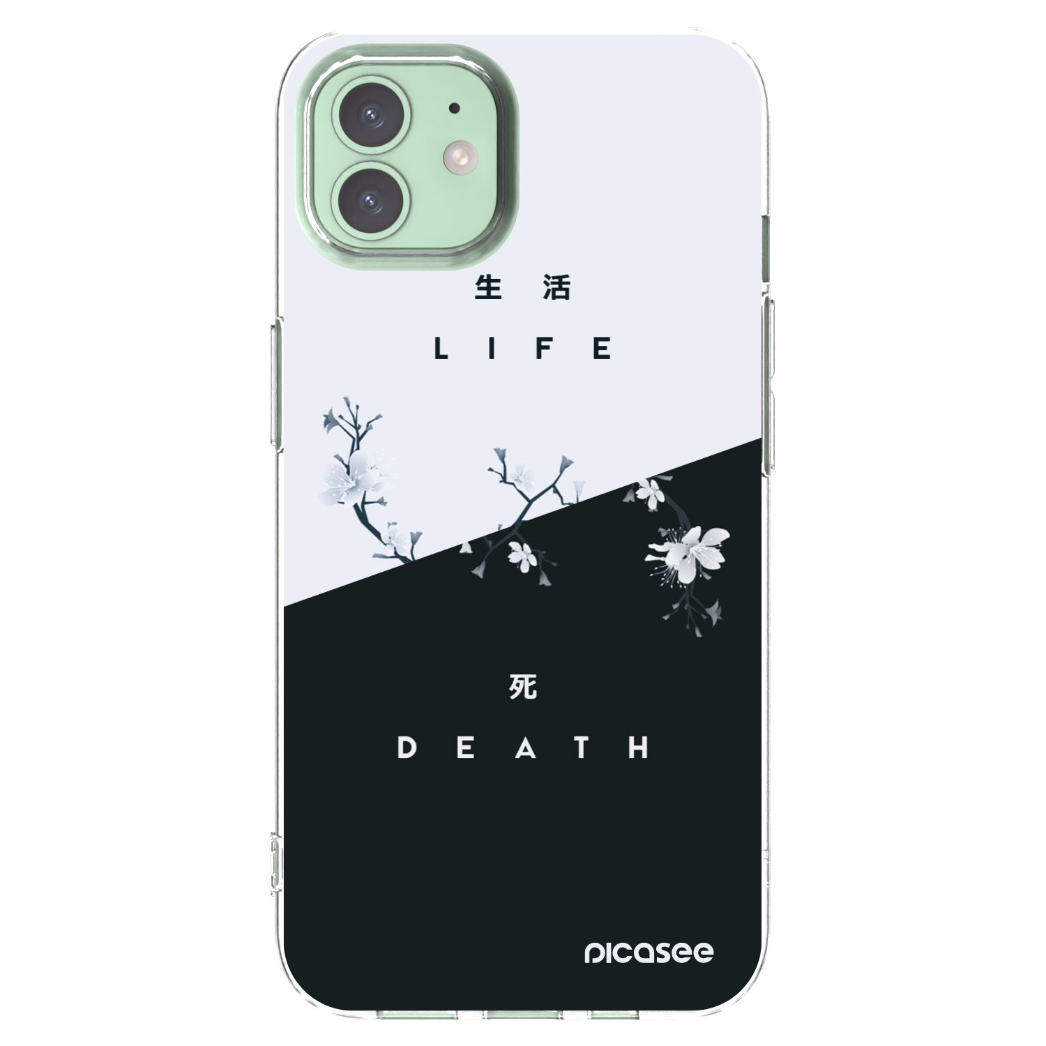 Picasee husă transparentă din silicon pentru Apple iPhone 12 - Life - Death