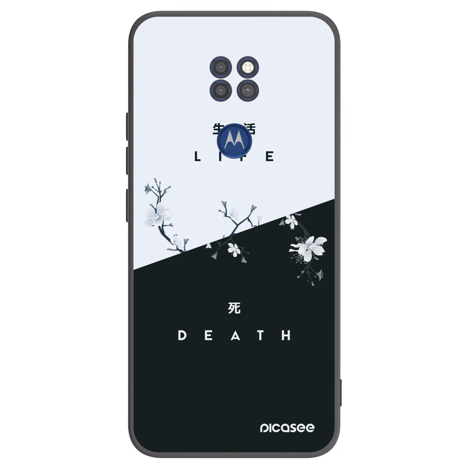 Picasee husă neagră din silicon pentru Motorola Moto G9 Play - Life - Death