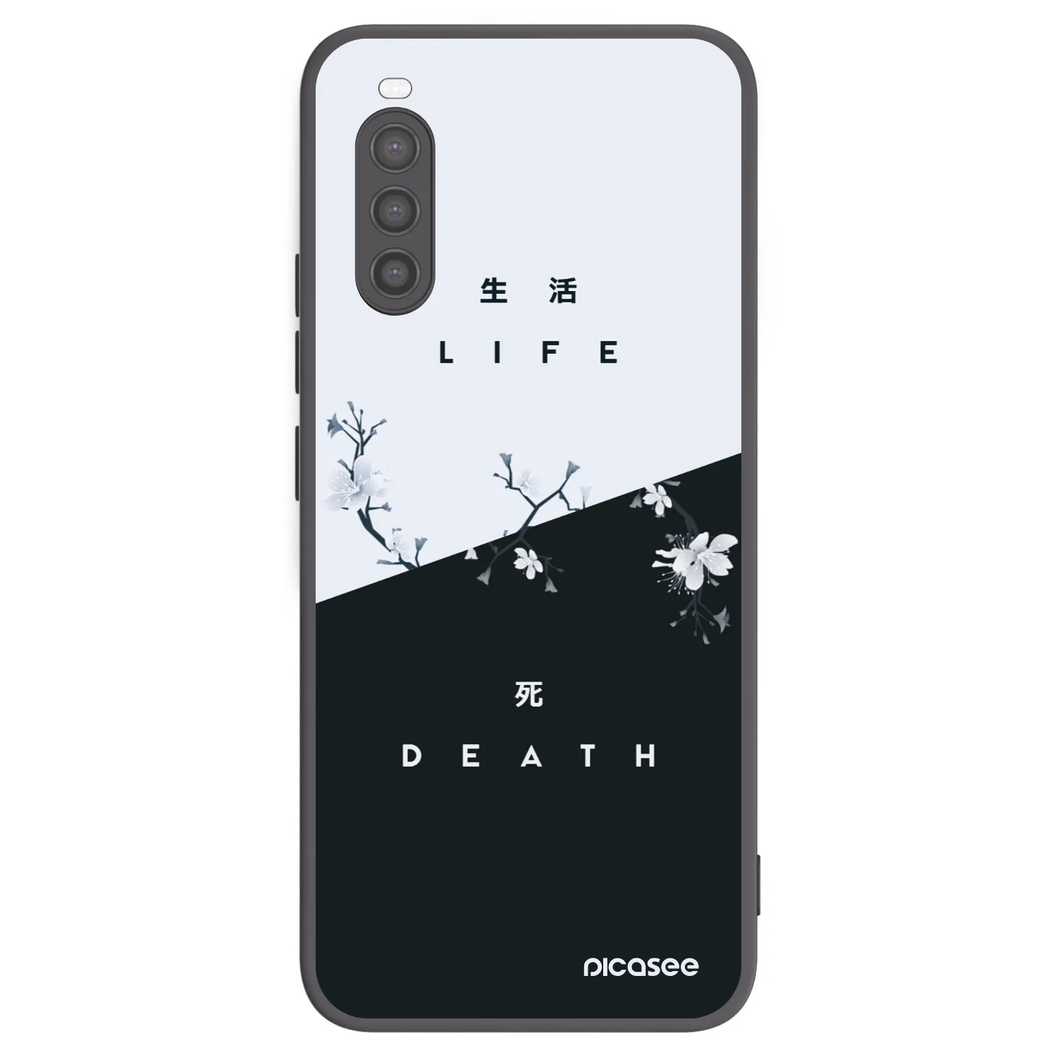 Picasee husă neagră din silicon pentru Sony Xperia 10 II - Life - Death