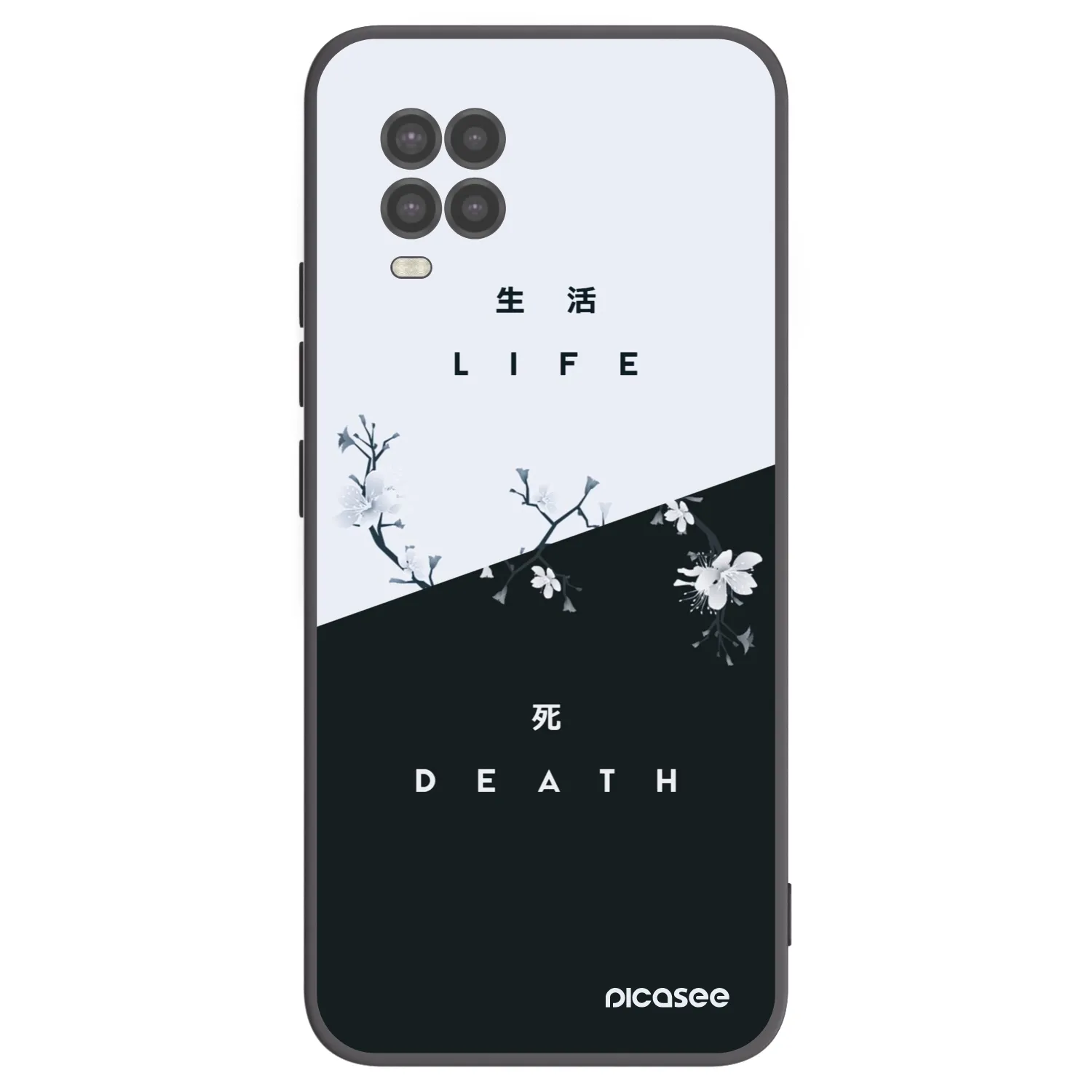 Picasee husă neagră din silicon pentru Xiaomi Mi 10 Lite - Life - Death