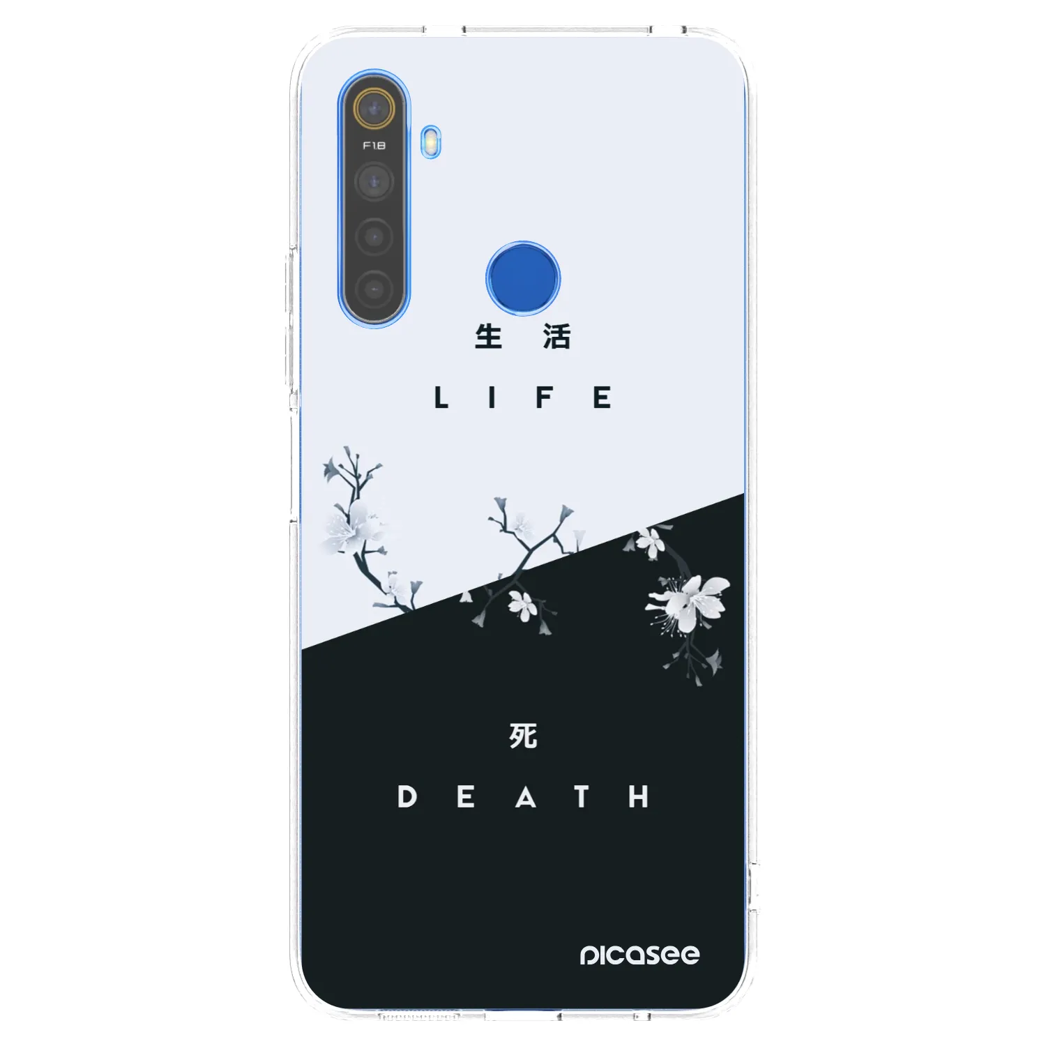 Picasee husă transparentă din silicon pentru Realme 5 - Life - Death
