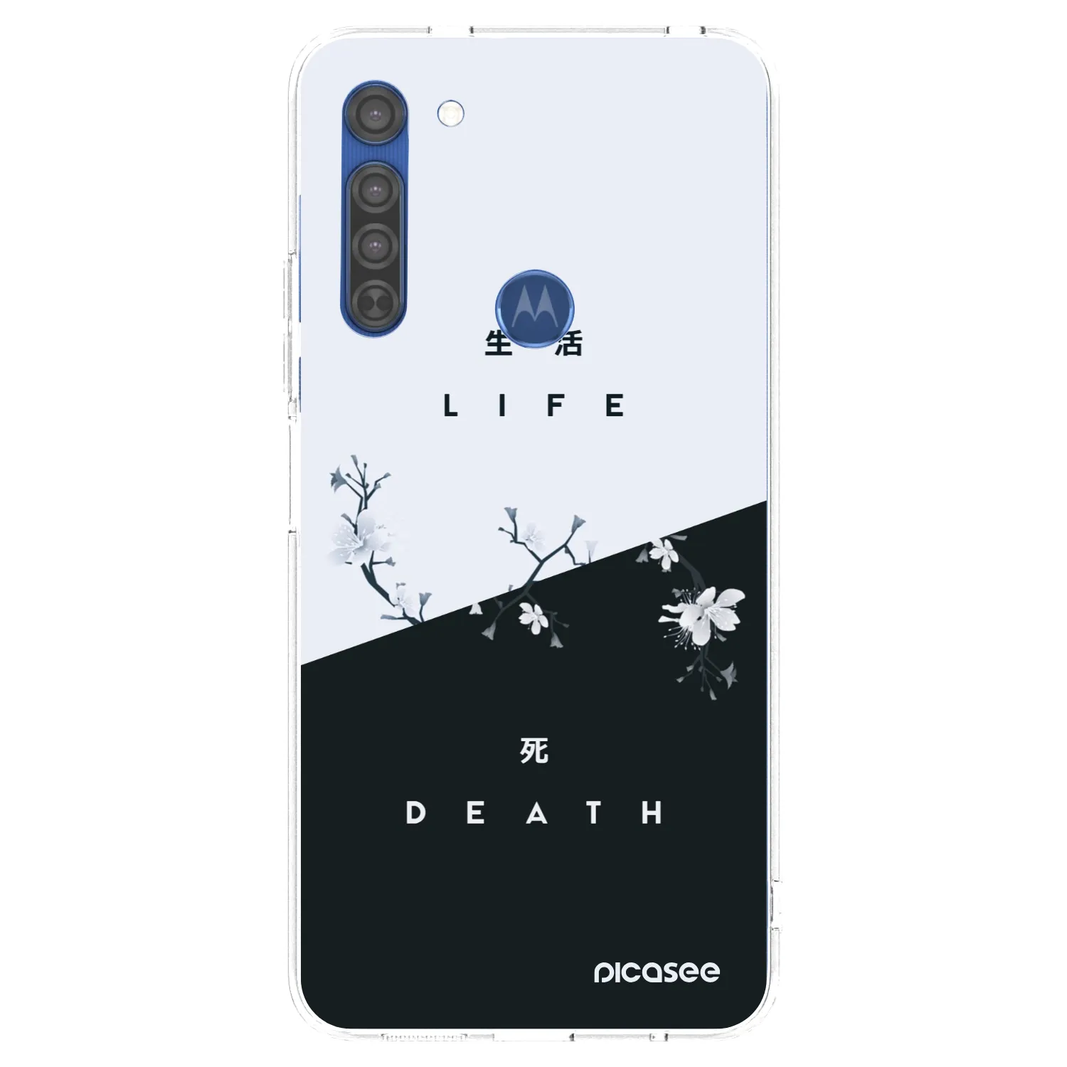 Picasee husă transparentă din silicon pentru Motorola Moto G8 - Life - Death