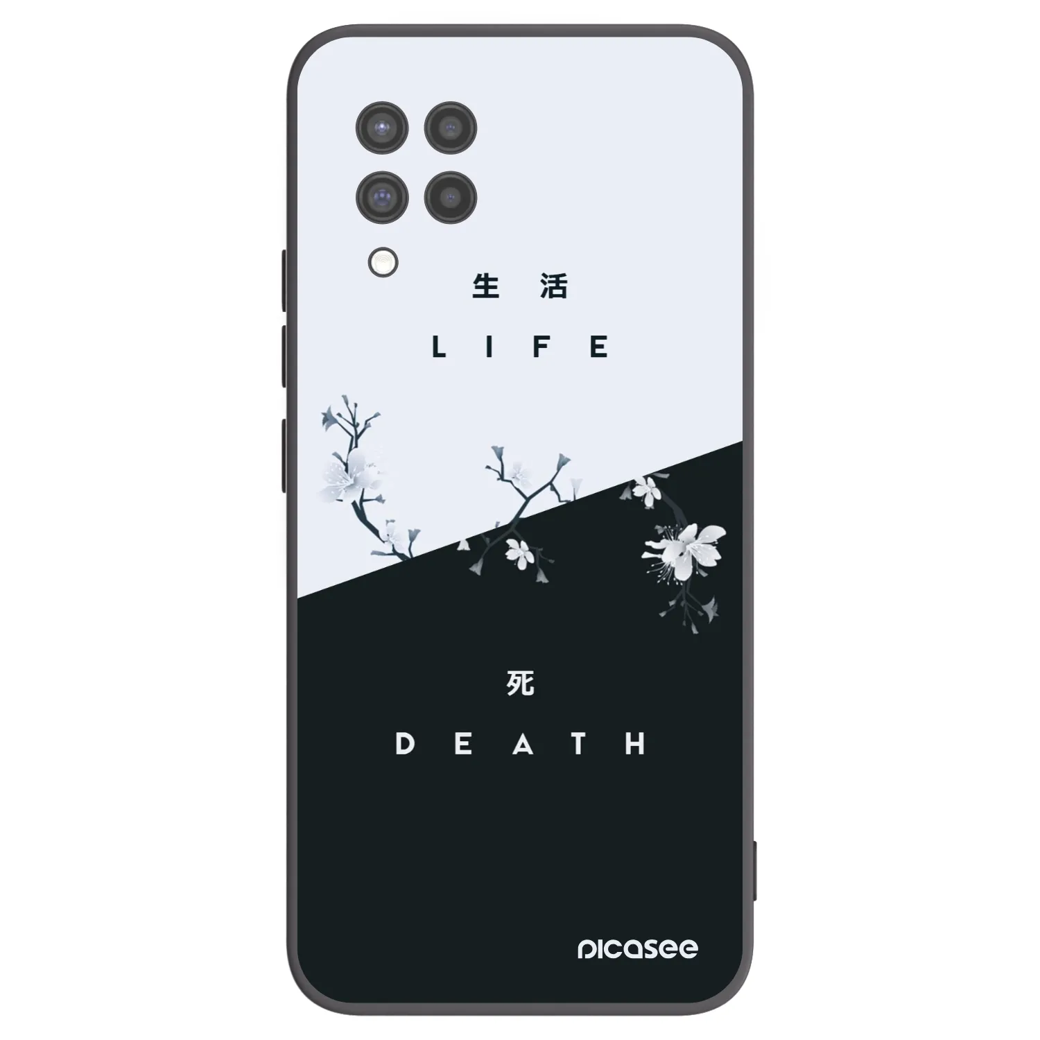 Picasee husă neagră din silicon pentru Samsung Galaxy A42 A426B - Life - Death