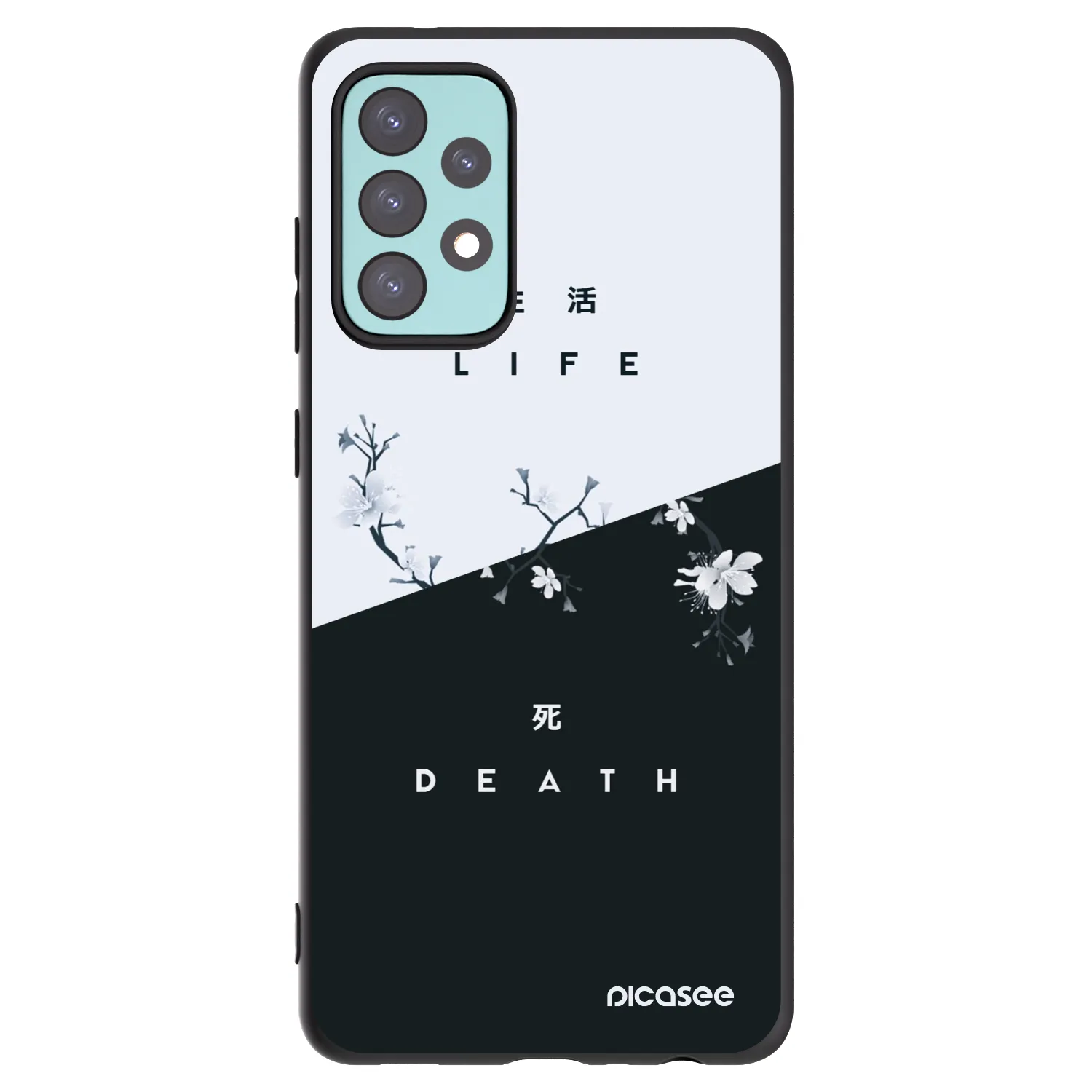 Picasee husă neagră din silicon pentru Samsung Galaxy A72 A725F - Life - Death