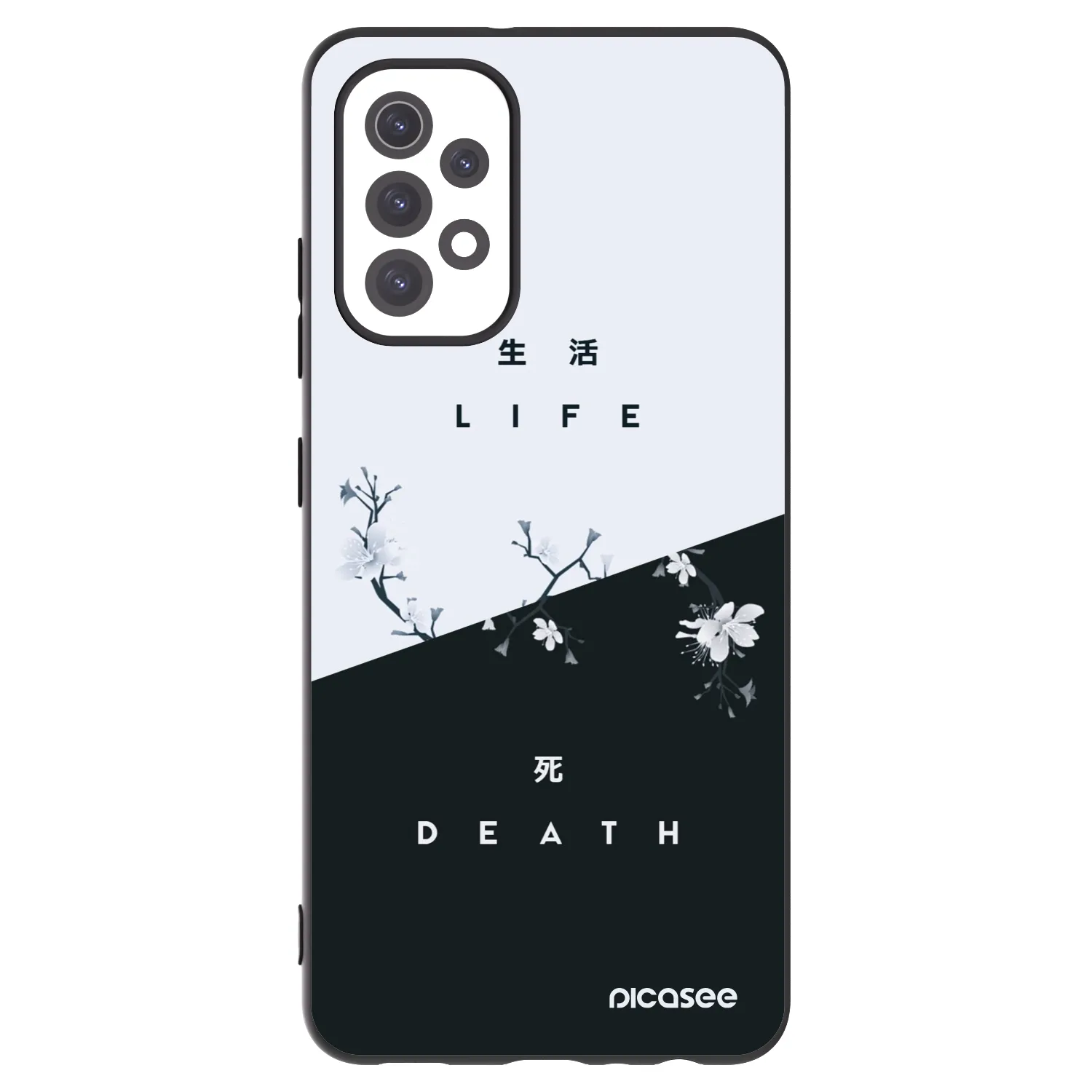 Picasee husă neagră din silicon pentru Samsung Galaxy A32 5G A326B - Life - Death