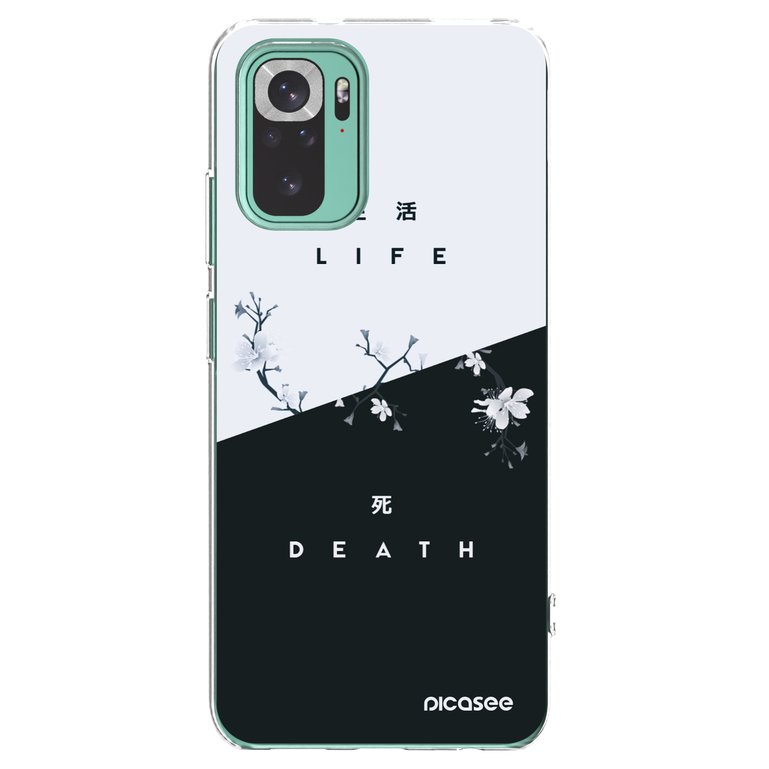 Picasee husă transparentă din silicon pentru Xiaomi Redmi Note 10 Pro - Life - Death
