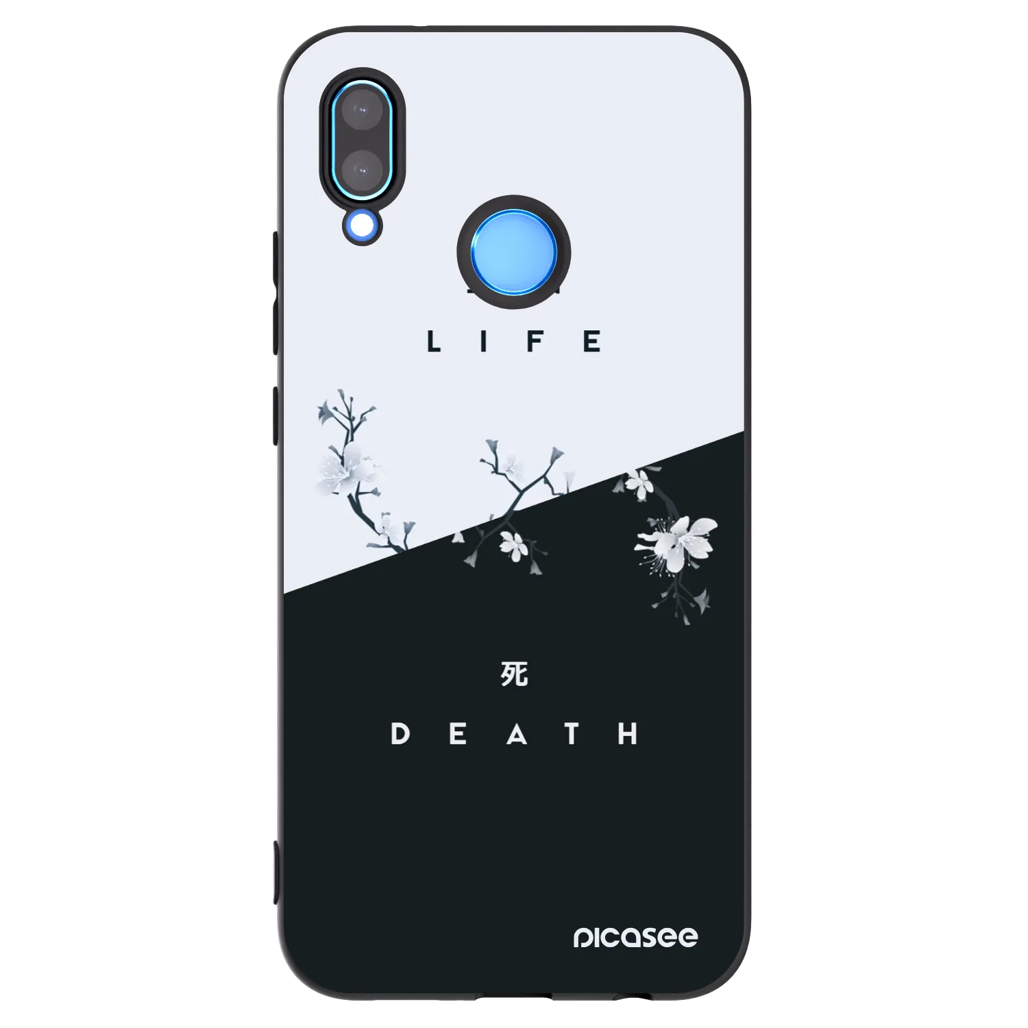 Picasee husă neagră din silicon pentru Huawei P20 Lite - Life - Death